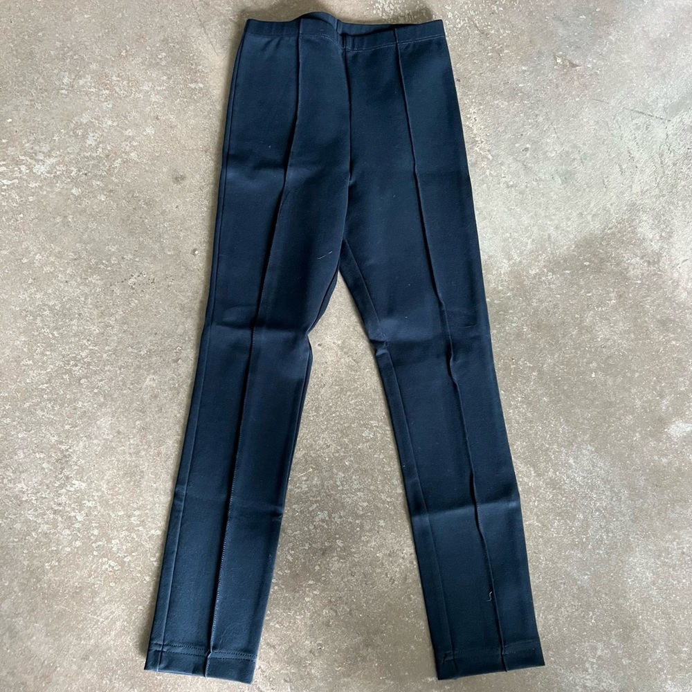 American Apparel Navy Blue Ultra Compact Ponte Pintuck Legging